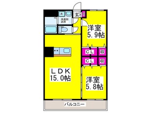 上瓦屋ファーストマンションの物件間取画像